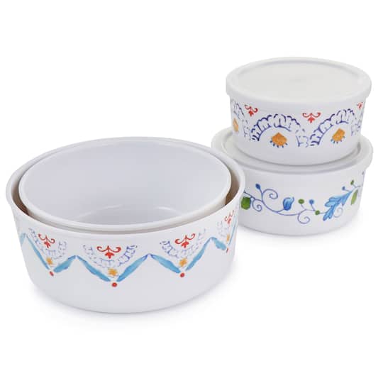 Gibson Home® 8-Piece Anaya Round Nesting Food Storage Set